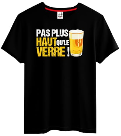 BOLOSS - T-Shirt Humour Alcool Homme/Unisex, Cadeau Papa, Beau-Père, Papy, Alcool, Apéro, Vin, Cadeau Homme Noël Anniversaire, Tee Shirt Blague, Drôle, Comique