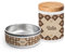 PICANOVA Set aus Futternapf & Leckerli-Dose mit Haustiernamen - Tierisch schöne Designs - Personalisierter Hundenapf & Dose aus Keramik - Perfekt Geschenk für Tierbesitzer - Checkered Paws
