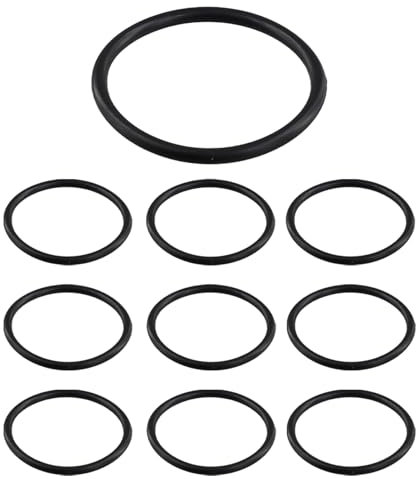 Nettoppo O-Ring, Dichtungsring, 10 Stueck, 45 mm x 3 mm, Nitrilkautschuk, Schwarz