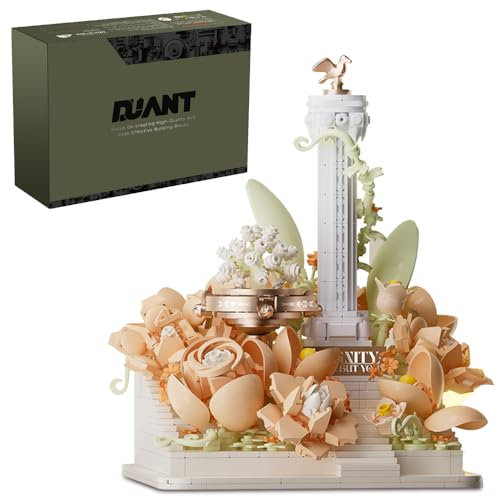 DUANT 21337 Blumen Micro Bausteine Garten Wonderland Klemmbausteine Bausatz, 1036 Teile Blumen Mikro Baustein Set, STEM Klemmblöcke DIY Spielzeug Geschenk für Jungen Mädchen Teenager und Erwachsene