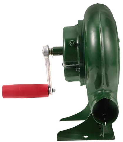 JOINPAYA Handkurbelgebläse Camping Grillventilator Tragbar Kompakt Mit Robustem Material Komfortabler Griff Feuergebläse Für Holzkohle Grill Kamin