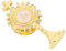PartyKindom Broche Calice De La Sainte Communion Épingle De Bijoux Religieux Catholique Croix Broche De Poitrine Broche De Tonalité Revers Broche Première Communion Femme Doré Alliage De Zinc