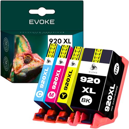 EVOKE 920 XL Patronen Set kompatibel zu HP officejet 6000 6500 6500a 7000 7500 7500A (CMYK Set) 5400 Seiten 86ml