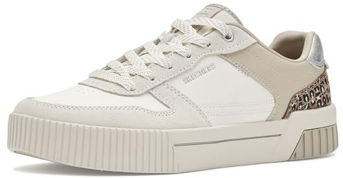 Skechers Damen Jade Lustrous Luxury Turnschuhe, White Duraleather/Multi Trim, 41 EU