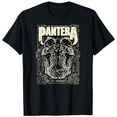 Offizielles Pantera Revolution Skull Metal Band T-Shirt