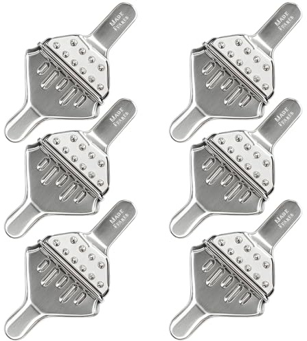 Zitronenpresse Edelstahl, 6 Stück Manuelle Zitruspresse, Orangenpresse Für Frischen Saft, Ideal Für Cocktails, Salatdressings Und Outdoor-Küche, 12.8 Cm