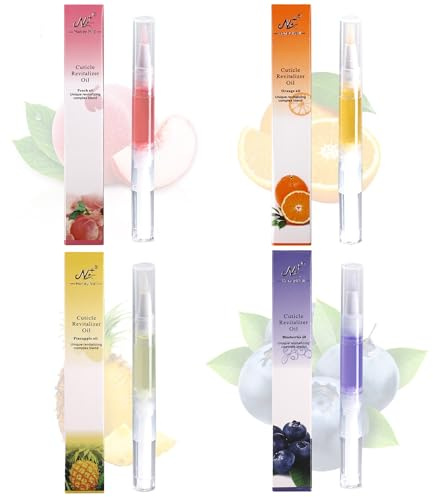 Sun&Beam Nails Nagelhautöl Stift – Nagelpflege, Nagelhaut Behandlung, Feuchtigkeit & Reparatur, Fingertip Pflege, Tragbar mit Verschiedenen Düften (Fruchtig · 4 Düfte)