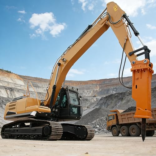 Pelle hydraulique robuste pour projets miniers et infrastructures, pelle à chenilles pour creuser le forage et le buldozer