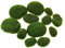 LJY 12 Pieces Assorted Sized Artificial Moss Rocks Decorative Faux Stones for Floral Arrangements, Fairy Gardens, Terrariums and Crafting