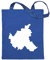 Kiwistar - Baumwolltasche - royalblau - Hamburg Deutschland Silhouette - Tragetasche Stoffbeutel Umhängetasche Langer Henkel
