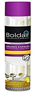 BOLDAIR - Grands espaces Zeste citronné - Destructeur odeur - Pulvérisation sèche - parfum concentré - Vaporisation surpuissante - espaces > 25m2-750 ml - Fabrication française