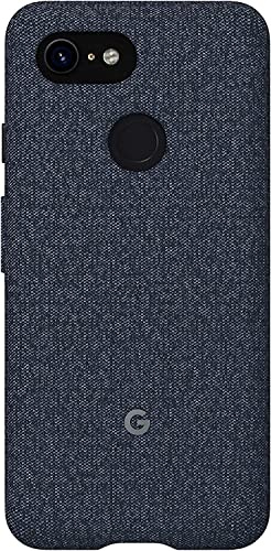 Google Pixel Case for Pixel 3 XL - Protective Phone Cover with Tailored Fabric and Active Edge Compatible - Official Google Pixel Cover - Indigo