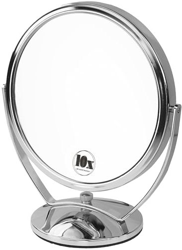Fantasia Stellspiegel Metall, Silber, Vergrößerung 10-Fach, Ø 18 cm, Höhe 22 cm