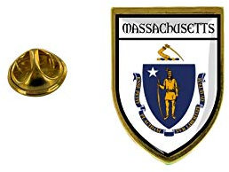 Akachafactory pins pin Badge pin's Souvenir Ville Drapeau Pays Blason Etats USA Massachusetts