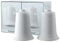 2er Set BellaBambi® Maxi duo Schröpfglas | Saugglocken Cup für Faszien-Massage & Trigger-Pointer | Ideal für Rücken, Po, Bauch, Oberschenkel | Made in Germany | Sensitive für sensible Haut - weiss