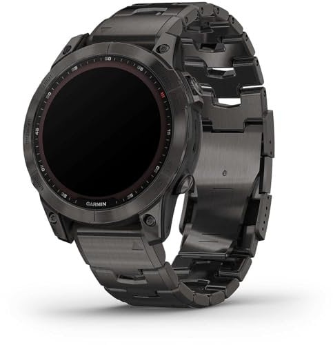 Garmin Fenix® 7 Sapphire Solar Edition Carbon Grey DLC Titanium Smartwatch 010-02540-39