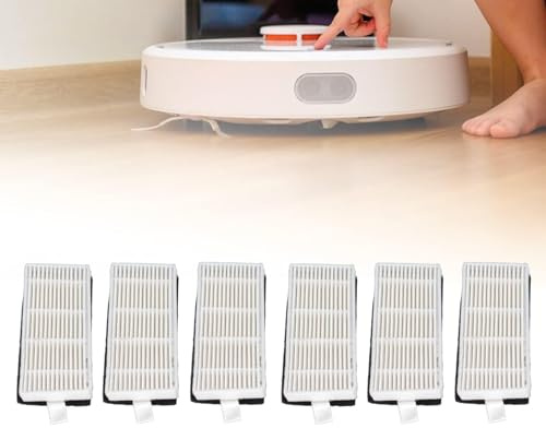 Haofy Staubsaugerfilter für Lydsto, 6 teiliger Ersatz für Kehrmaschinenfilter, Kehrroboter Staubsauger Ersatzteile, Passend für Lydsto R1 Kehrmaschine
