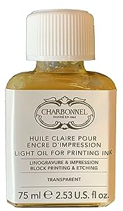 Lefranc Bourgeois Charbonnel Professional Printing Waterwashable Ink, Oil 75ml (2.5-oz)