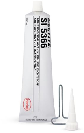 Loctite® SI 5366 Silicone haute température, Tube de 100 g | Silicone acétoxy monocomposant, Résistant jusqu'à 250°C, Pour usage industriel, Flexible et absorbe les chocs