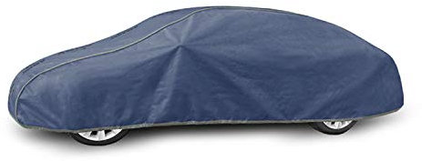 Autoabdeckung Wasserfest & Extrastark kompatibel mit Mercedes W124 Coupe Cabrio C124 - Atmungsaktive Autoplane Abdeckplane Blau