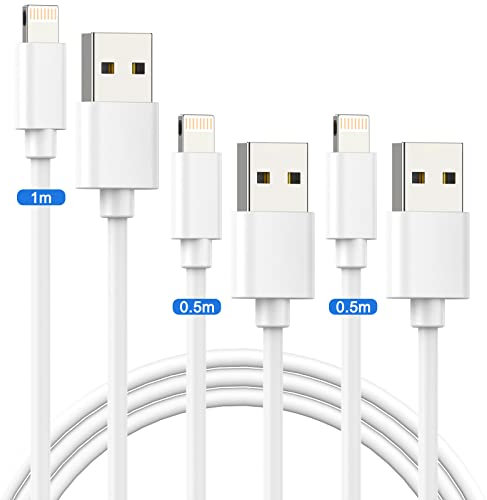 Everdigi iPhone Ladekabel - iphone Kabel 3 Pack 0.5M 0.5M 1M schnell Ladekabel für iPhone 12/13/11/11 Pro/XS/XS Max/XR/X/8/8 Plus/7/7 Plus/6s/6/6 Plus/5S/5/SE, Mini/Air