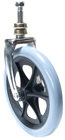 Rollstuhlrad Ersatzteile Rollstuhlrad mit Vordergabel Solides Ersatzrad für Rollstühle Rollatoren Walkers