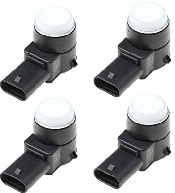 REPELKY Einparkhilfe 4 STÜCKE PDC Parksensor Für Mercedes W169 W245 W204 W212 W221 C207 A207 CLS Klasse C250 C350 E300 E350 2125420118 A2125420118 Rückfahrsensor (Color : Weiss)