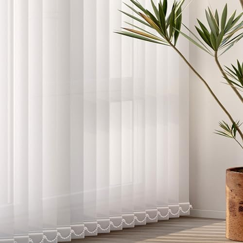 X1NGFU Lamellenvorhang Vertikaljalousie Verdunkelungslamellen,Komplettset Vertikaljalousie,lichtdurchlässig Wandmontage Sichtschutz,für Zuhause,Anpassbare Farben,Breite X Höhe (170cm x 160cm)