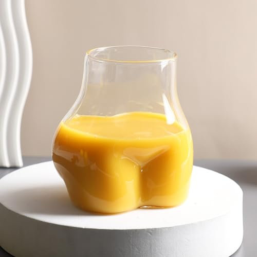 BestAlice Trinkgläser, Lustige Po-Gläser, Körperglasbecher, 450 Ml Arschglas für Kaffee, Tee, Wein, Saft, Schnapsgläser für Büro, Zuhause, Party, Bar, Cocktailgläser, Eiskaffeegläser,(#1)