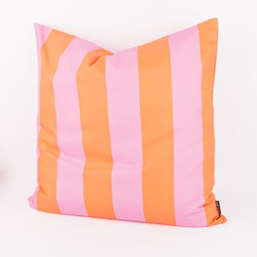 SCHÖNER LEBEN. Kissenhülle Streifen orange pink div. Größen, Größe:40x40cm (HxB)