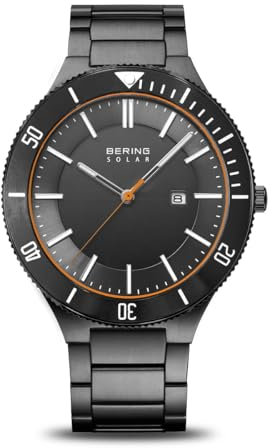 BERING Herren Uhr Solar Movement - Solar Collection mit Edelstahl und Saphirglas 14443-779 - 10 ATM