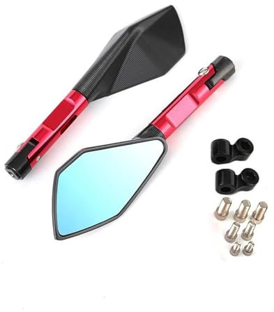 Lenker-Rückspiegel Für Y&amaha Yzf R125 Aluminium Rückspiegel Für Motorrad(Rot)