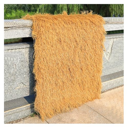 Toit D'herbe De Chaume Synthétique, Rouleau De Chaume Artificiel, Tuile De Chaume Artificielle, Toit De Paille De Simulation, Fausse Paille Fausse Paille Pour La Décoration Clôture Jardin Gazebos(1x17