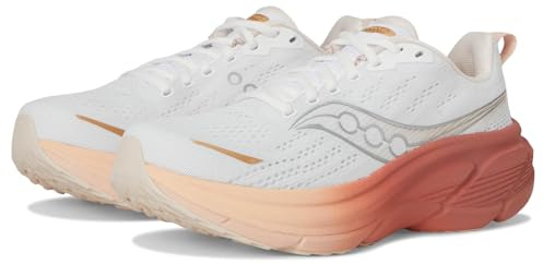 Saucony Hurricane 25 Herren-Sneaker, Weiß/Cameo, 46 EU