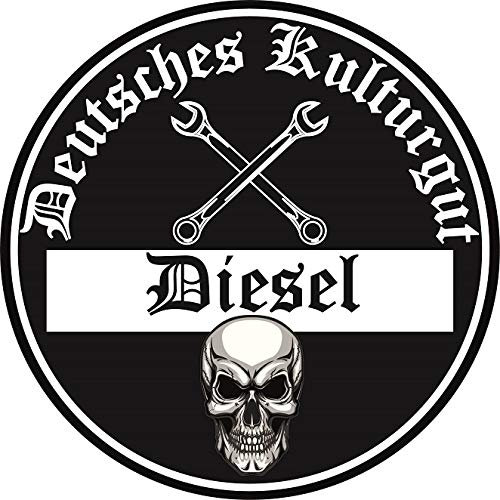 Diesel Deutsches Kulturgut Auto Aufkleber Sticker Feinstaub Umwelt Plakette ca. 8 cm