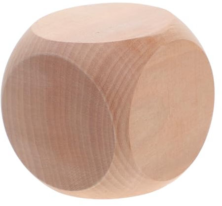 BESTonZON Holzwürfel Blanko Mit Abgerundeten Ecken DIY-würfel Zum Basteln Für Spiele Als Für Personalisierung Und Partyzubehör