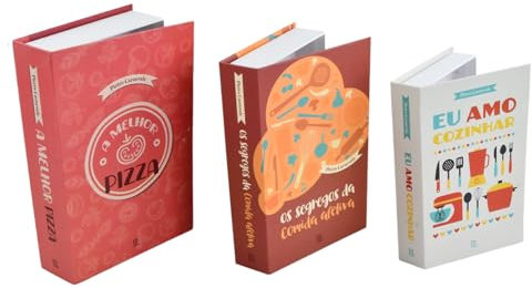 Colexy 3 Libros Decorativos Rusticos, Cajas de Libros Decorativos, Caja de Libro Falsa, Decoración Apilada, Almacenamiento de Caja de Libro, Para Decoración y Fotografía