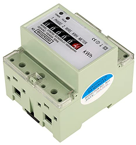 Digitaler Stromzähler, 220V 10(40) Ein Strom Verbrauchs Monitor 5 1 Ziffer Impuls Register 6-Pole Breite mit LED-Indikatoren für die Energie überwachung