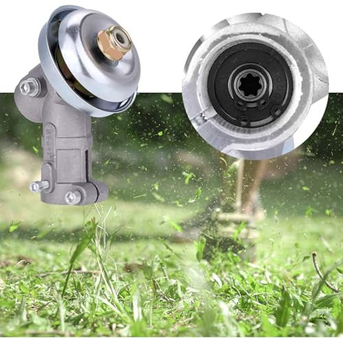 dellyy Cabezal de Engranaje de Desbrozadora de la Caja de Cambios 26mm-7 Dientes,Universale Gearhead con Cubierta Protectora y Tuerca,Gearbox,para Varias Cortadoras de Césped (28 mm - 7 Dientes)