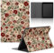 Stradvnaly Funda Tablet para Samsung Galaxy Tab S8 Ultra 14,6 2022 SM-X900/X906,Cartoon Aesthetics Diseño Cárcasa mit Stand Función,PU Cuero Flip Protectora Cover,Ramo Rojo Blanco Hojas Verdes