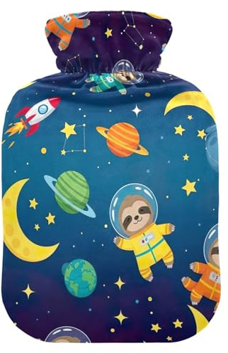 Süße Faultiere, Astronauten-Wärmflaschen mit weichem Bezug, Hand-/Fußwärmer, Wärmbeutel für Nacken, Schulter und Menstruationskrämpfe, klein