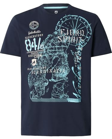 Jan Vanderstorm Herren T-Shirt Dominik Dunkelblau, 52/54