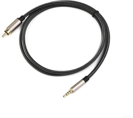 Câble audio vidéo coaxial numérique RCA 3,5 mm vers SPDIF pour HDTV TV barre de son et récepteur audio (2 m)