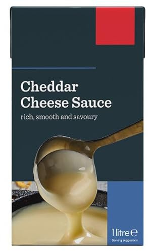 Cheddar Cheese Sauce, Rich and Savoury, Gluten Free, 1 Litre, Suitable for Vegetarians