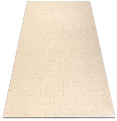 rugsx Wollteppich TEXTURA 488.02.LA100 OSTA - modern - Linien, geometrisch strukturell Creme 135x200 cm