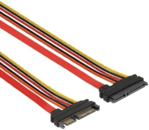 DeLock Verlängerungskabel SATA 6 Gb/s 22 Pin Stecker > SATA 22 Pin Buchse (3,3 V + 5 V + 12 V) 30 cm