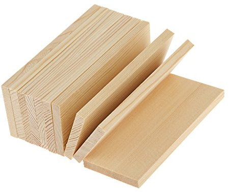 MagiDeal 10 Pieces Natural Wooden Shape Pine Wood Board Panels for Modelling Crafts Making Supplies - 10cm