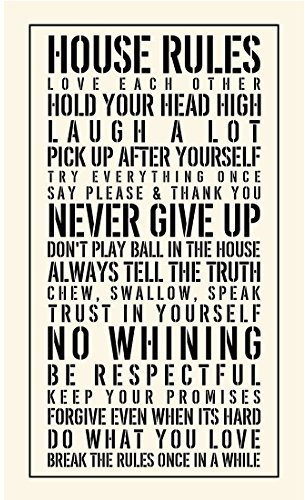 Inspirierende Zitate Poster Prints House Rules Lieben Sich Never Give up Home Wand Art Decor