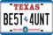 Ali Air Freshener Texas - Best Aunt Nummernschild Auto Lufterfrischer