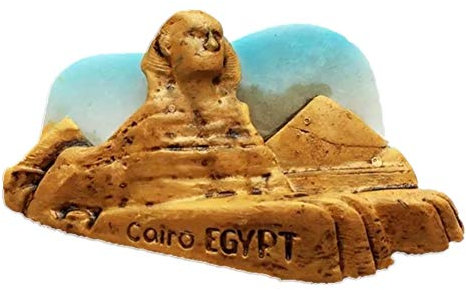 Khufu Sphinx Cairo Pyramide Ägypten Kühlschrankmagnet 3D Harz Handgemachtes Handwerk Touristische Reise Stadt Souvenir Sammlung Brief Kühlschrank Aufkleber